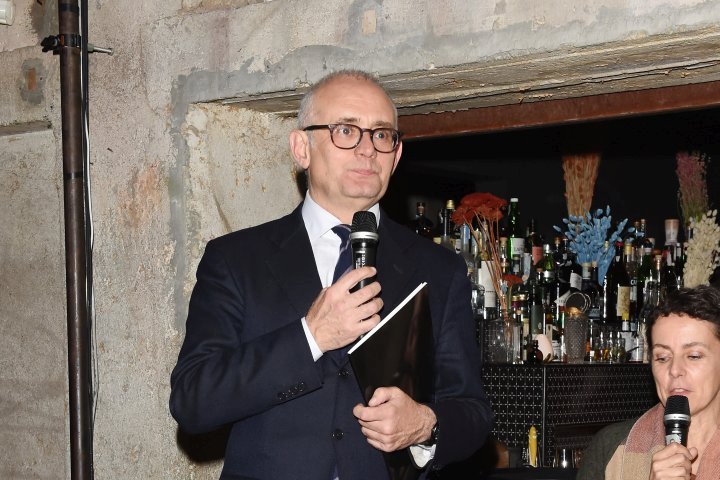 MILAN, ITALY - APRIL 11:  Massimo Carminati attends Save The Artistic Heritage - Vernissage Cocktail on April 11, 2018 in Milan, Italy.  (Photo by Stefania M. D'Alessandro/Getty Images for Cinello) *** Local Caption *** Massimo Carminati
