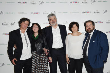 MILAN, ITALY - APRIL 11:  Mario Cristiani, Chandice Yang, Luca Renzi, Sonia Sacco and Aldo Colella attend Save The Artistic Heritage - Vernissage Cocktail on April 11, 2018 in Milan, Italy.  (Photo by Stefania M. D'Alessandro/Getty Images for Cinello) *** Local Caption *** Mario Cristiani;Chandice Yang;Luca Renzi;Sonia Sacco;Aldo Colella