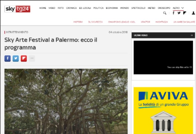 Sky Arte Festival a Palermo: ecco il programma