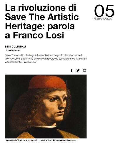 La rivoluzione di Save The Artistic Heritage: parola a Franco Losi
